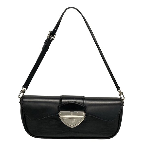 LOUIS VUITTON Pochette Montaigne Noir Epi Shoulder Bag 875-080825 - Picture 1 of 14